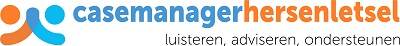 Logo casemanager hersenletsel: luisteren, adviseren, ondersteunen